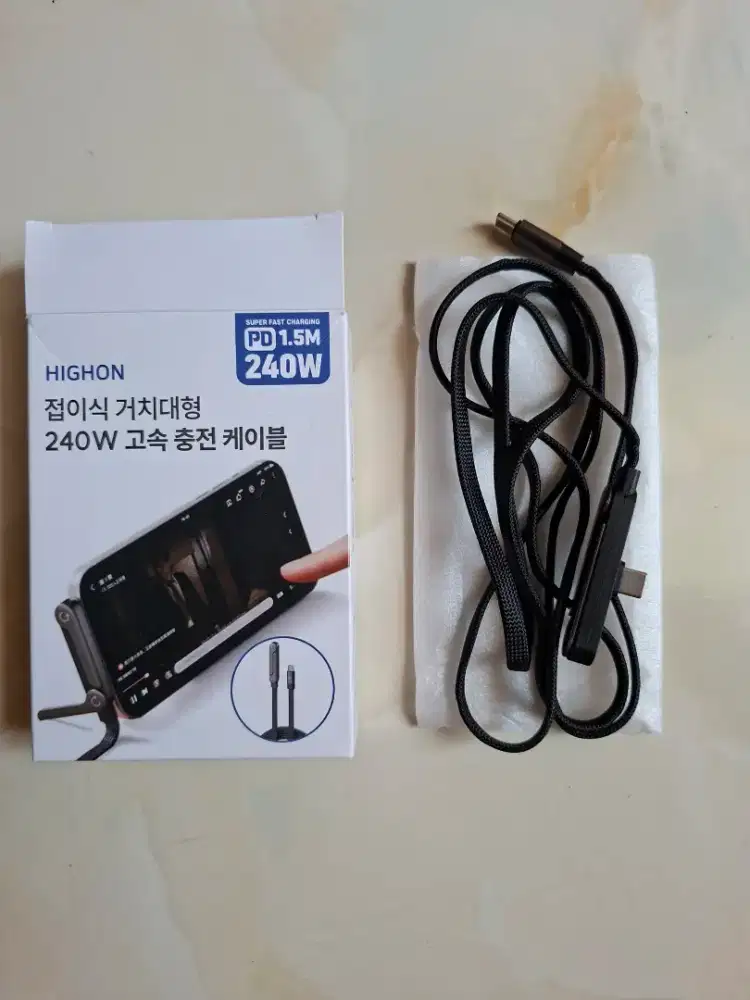 Kabel C to C 240w power delivery fast charger charger cas casan