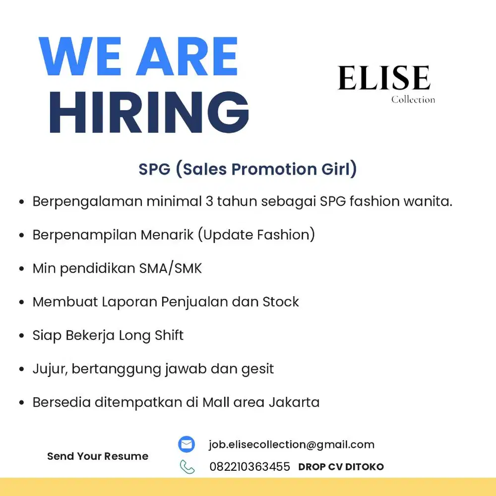 LOKER SPG JAKARTA