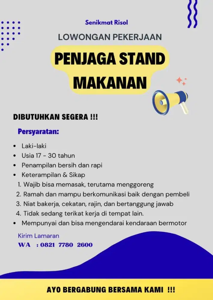 Penjaga Stand SenikmatRisol