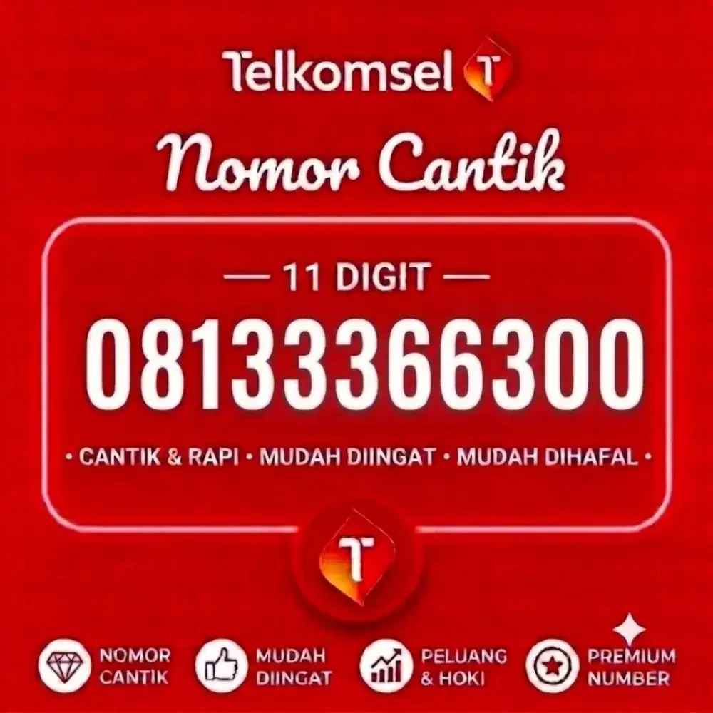NOMOR CANTIK SIMPATI 11DIGIT 66300