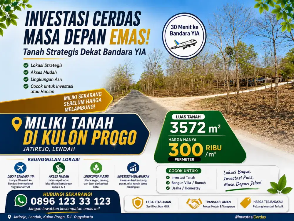 tanah di lendah kulon progo