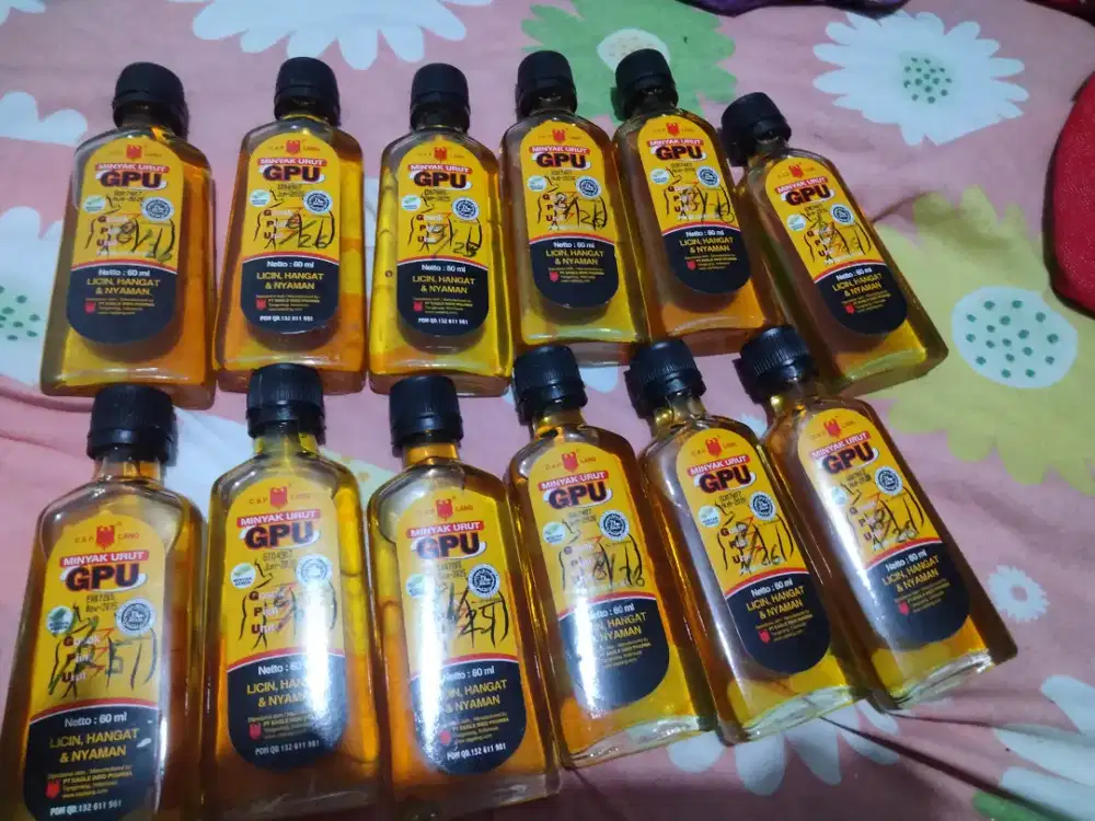 minyak urut GPU 60ml jual mrh