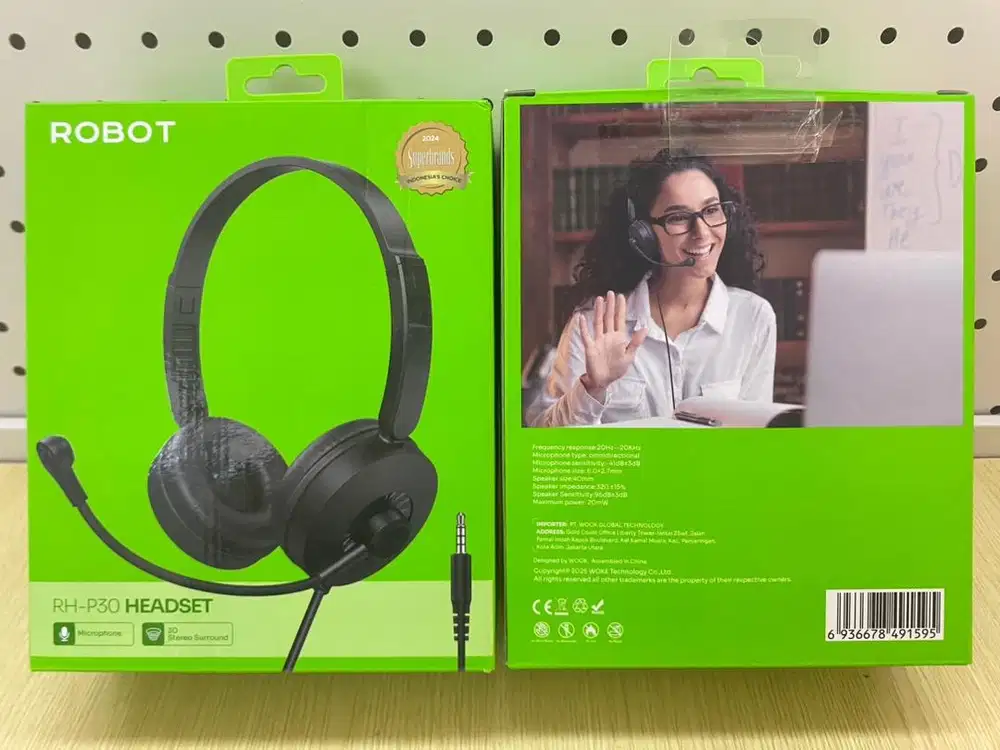 HF Headphone Robot RH-P30 Black