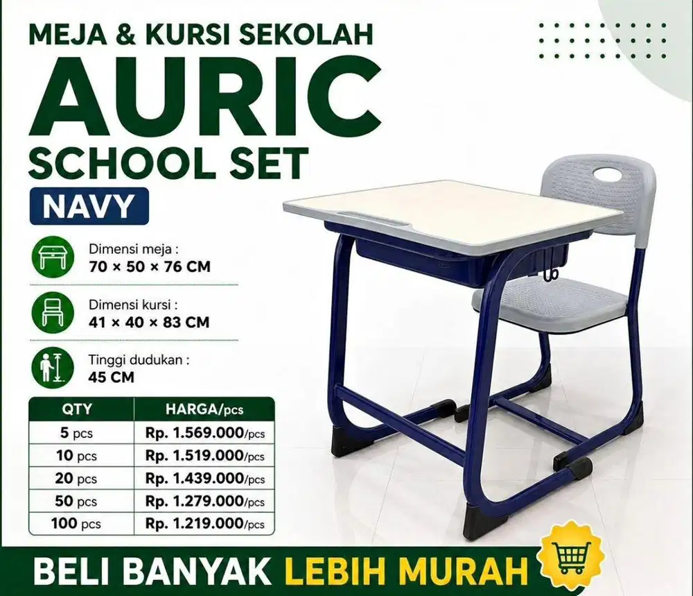 Auric meja belajar kelas