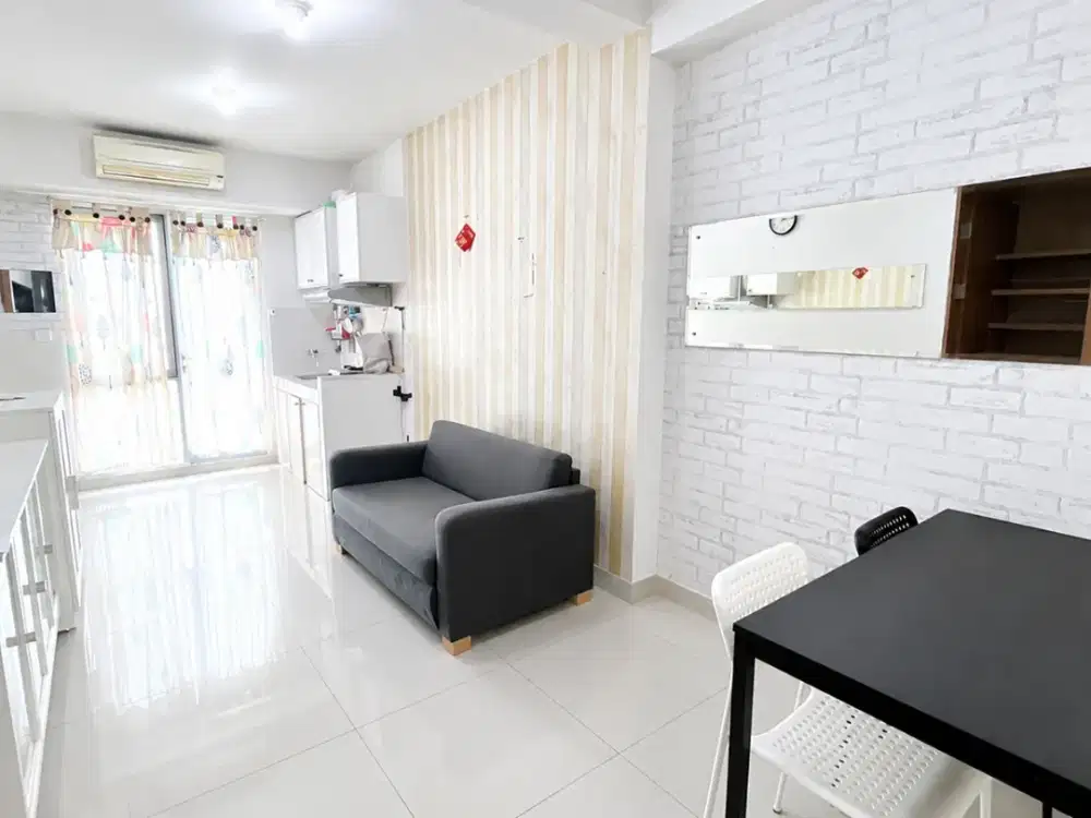 Disewakan 2BR Oak Tower A – Full Furnish, Lantai 3, Cocok untuk Pasangan Muda,Pulo Gadung