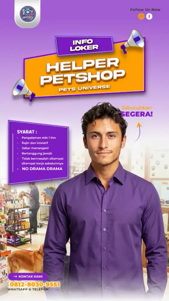 Lowongan kerja Helper