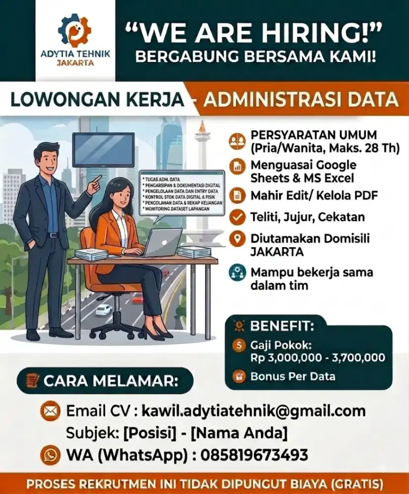 Admin data full time