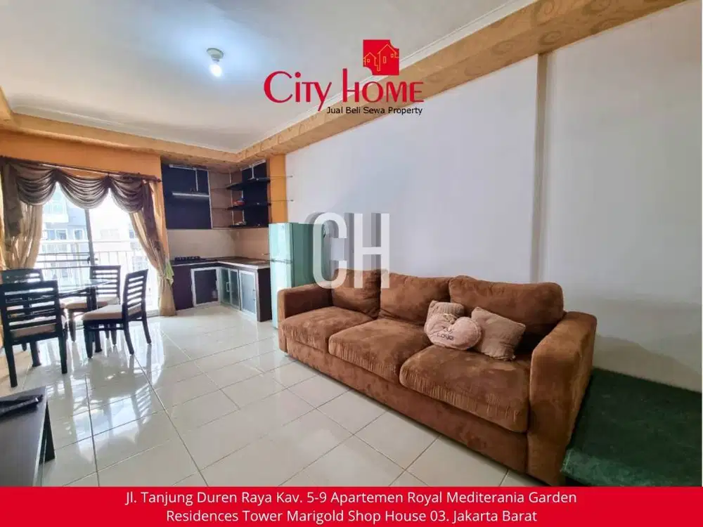 Sewa Apartemen 3 BR Furnished di Mediterania Garden Residences 2