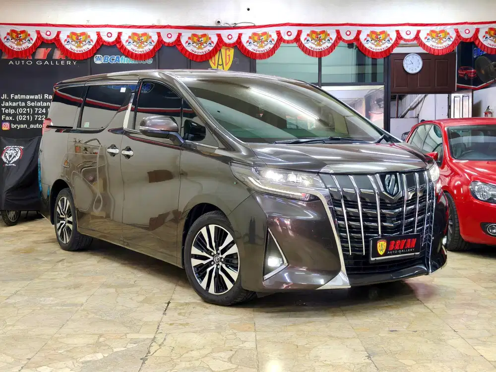 TDP60JT TOYOTA ALPHARD G ATPM 2018 GRAPHITE METALLIC COKLAT  FACELIFT