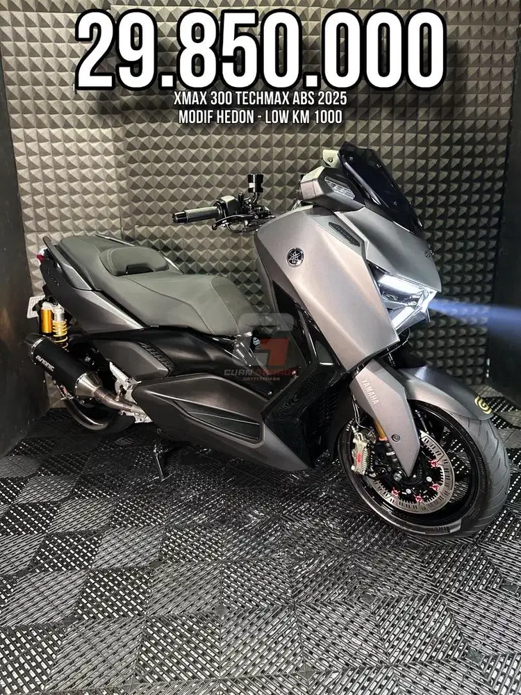 XMAX 300 TECHMAX ABS 2025 FULL MODIF HEDON LOW KM 1XXX PAJAK ON