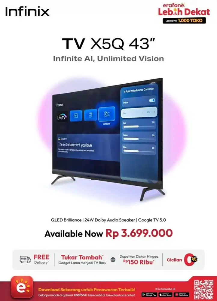 TV INFINIX 43 inch