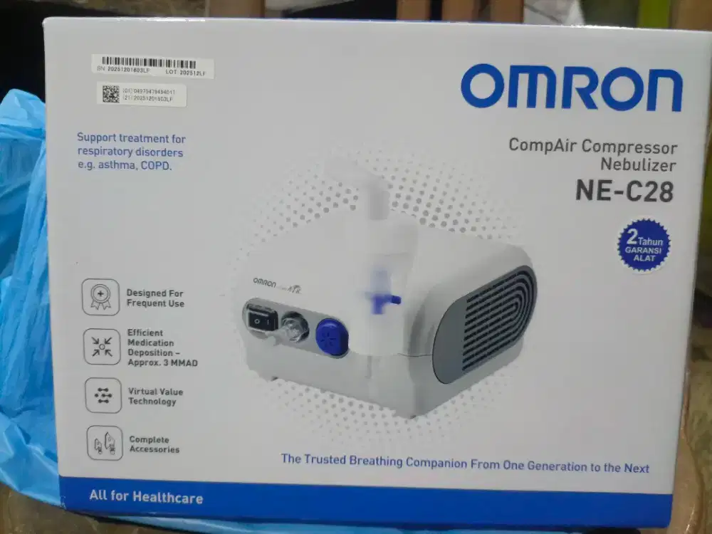 OMRON - Nebulizer Compressor NE C28 | Alat Terapi Uap Pernafasan