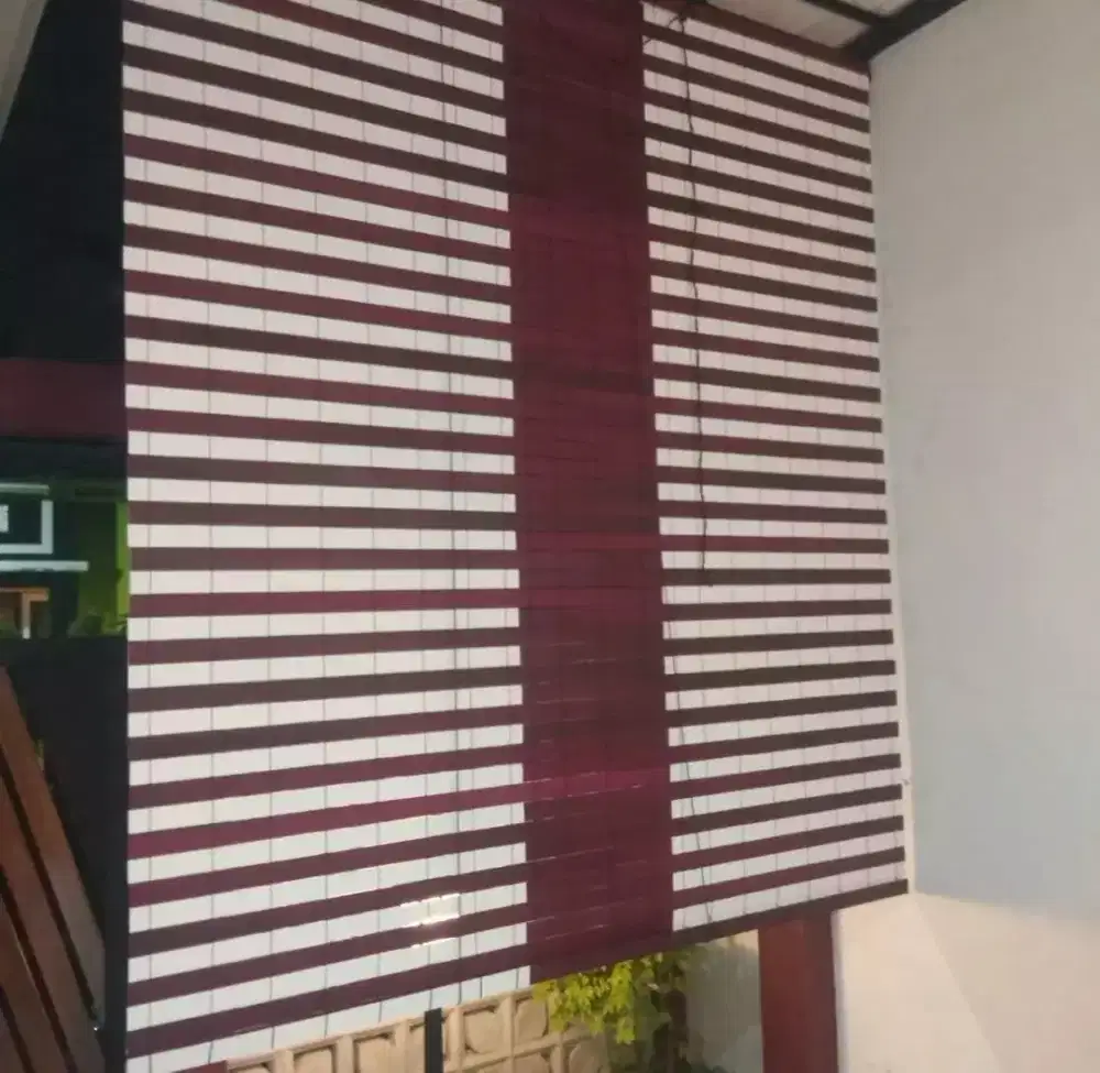 Krey tirai PVC motif 2 warna