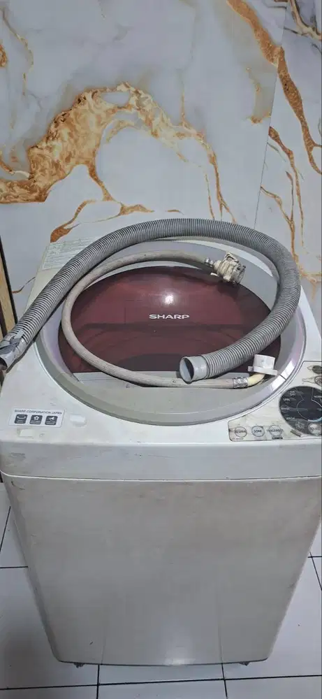 Mesin Cuci Sharp Mesin Cuci 1 Tabung Sharp 9 Kg Top Loading ES-M906P-G