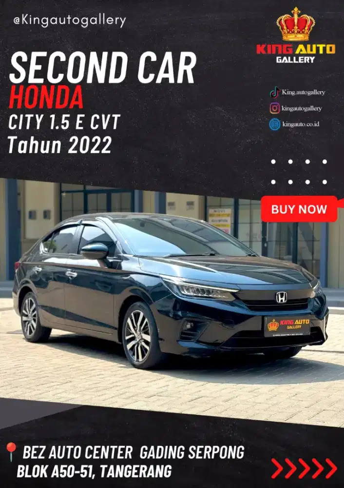 HONDA CITY E 1.5 CVT 2022 MULUS