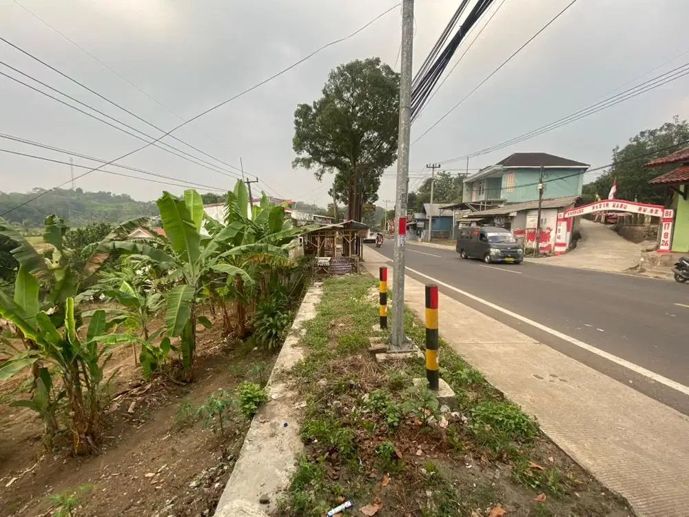 Tanah SHM 576 m² Pinggir Jalan – Dekat Tol, Kaduagung Barat, Lebak
