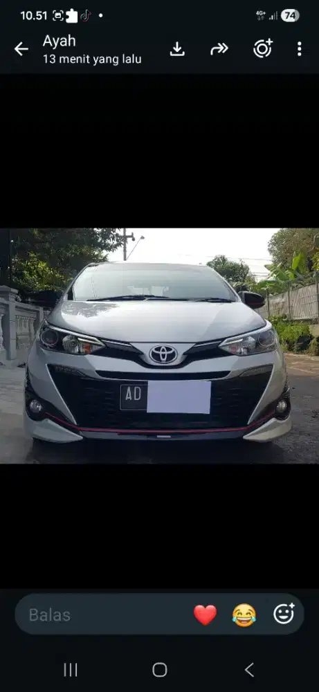 Dijual mobil Yaris TRD Sportivo  1,5 AT 2019 pemakaian 2020, , silver