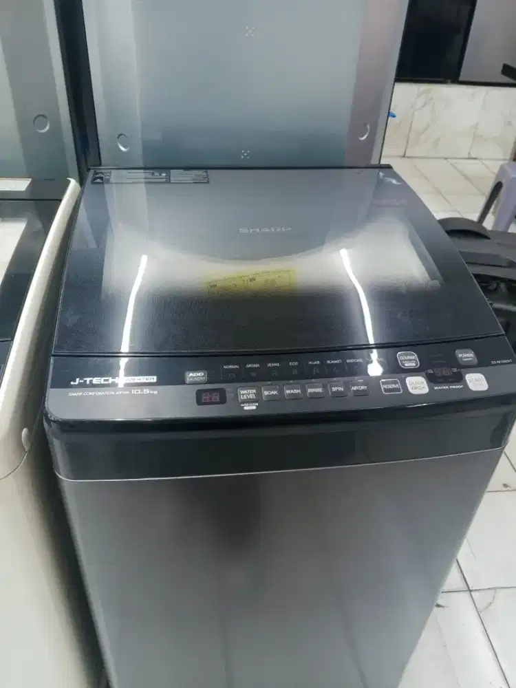 Mesin Cuci Top Loading 1 Tabung Sharp Inverter 10.5 kg ES-M1050XT-SA