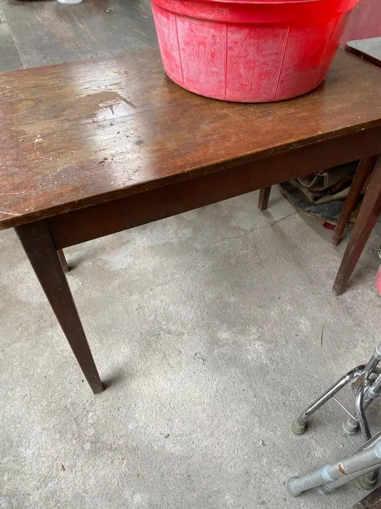 meja jati bekas