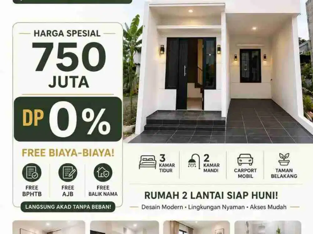 (HOT) Jual Rumah Baru Murah cluster di Kalisari Pasar Rebo Jakarta Timur Bisa KPR dijual