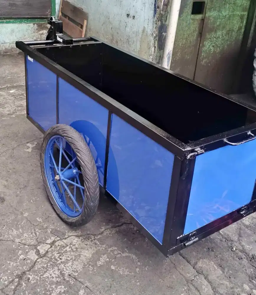 Gerobak Derek Kontainer ukuran 150x60x50 cm