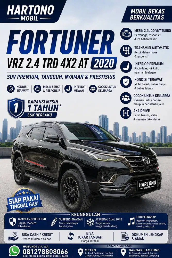 VRZ 2.4 TRD 4X2 AT 2020