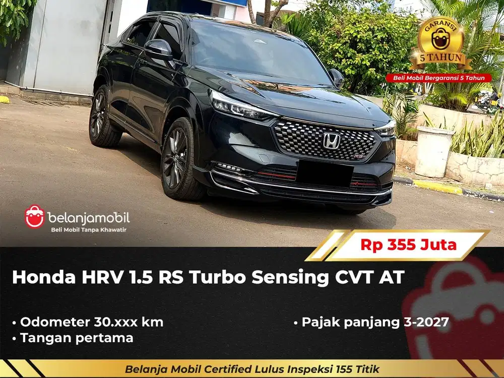 [ GARANSI 5TH ] Honda HRV HR-V HR V 1.5 RS Turbo Sensing AT 2024/2025