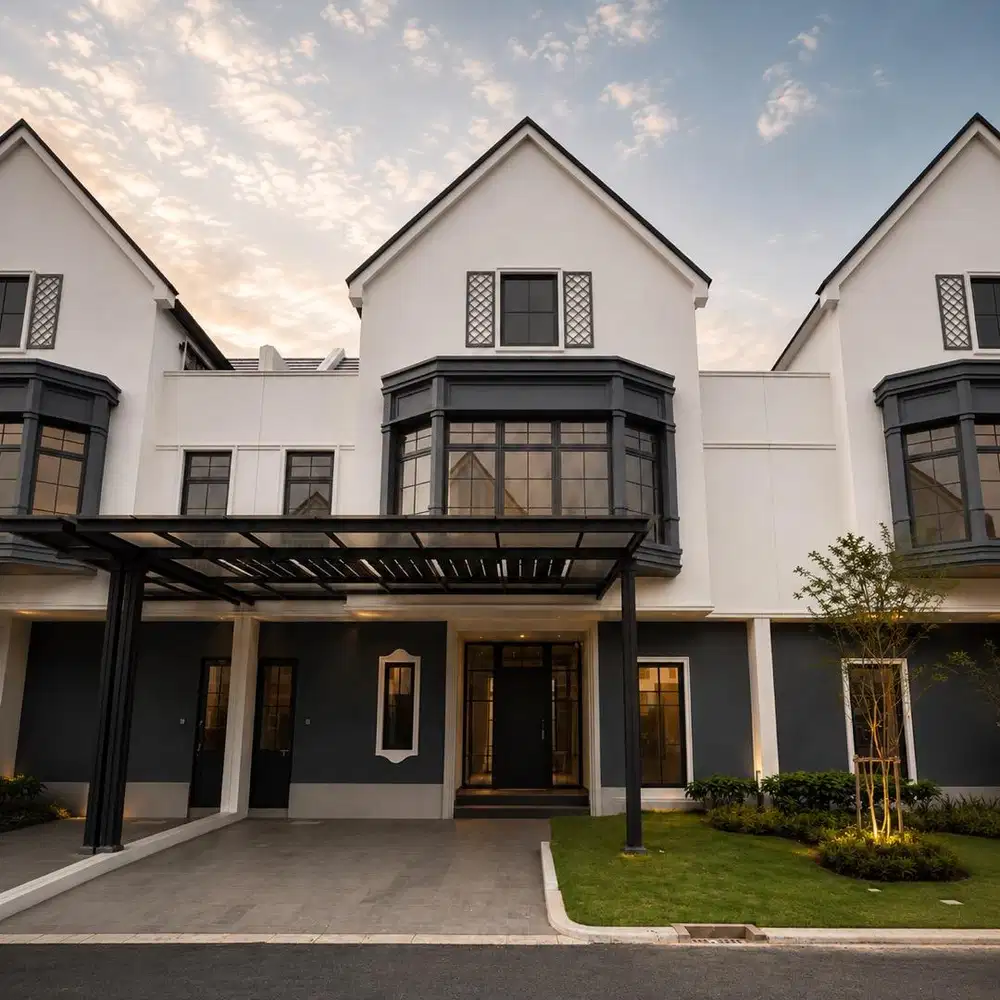 Siap huni tahun ini, rumah baru dengan attic room, di gading serpong