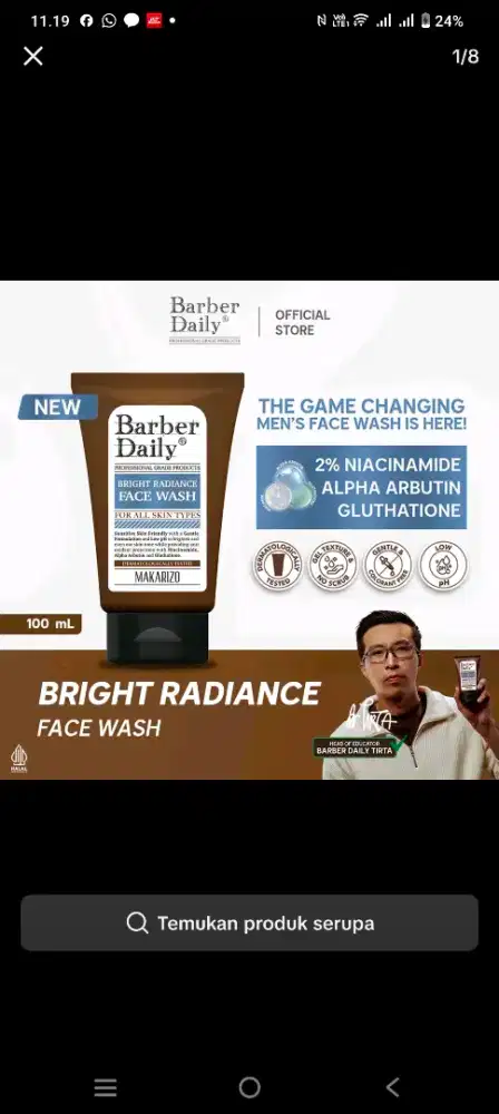 Makarizo Bright Radiance Face Wash