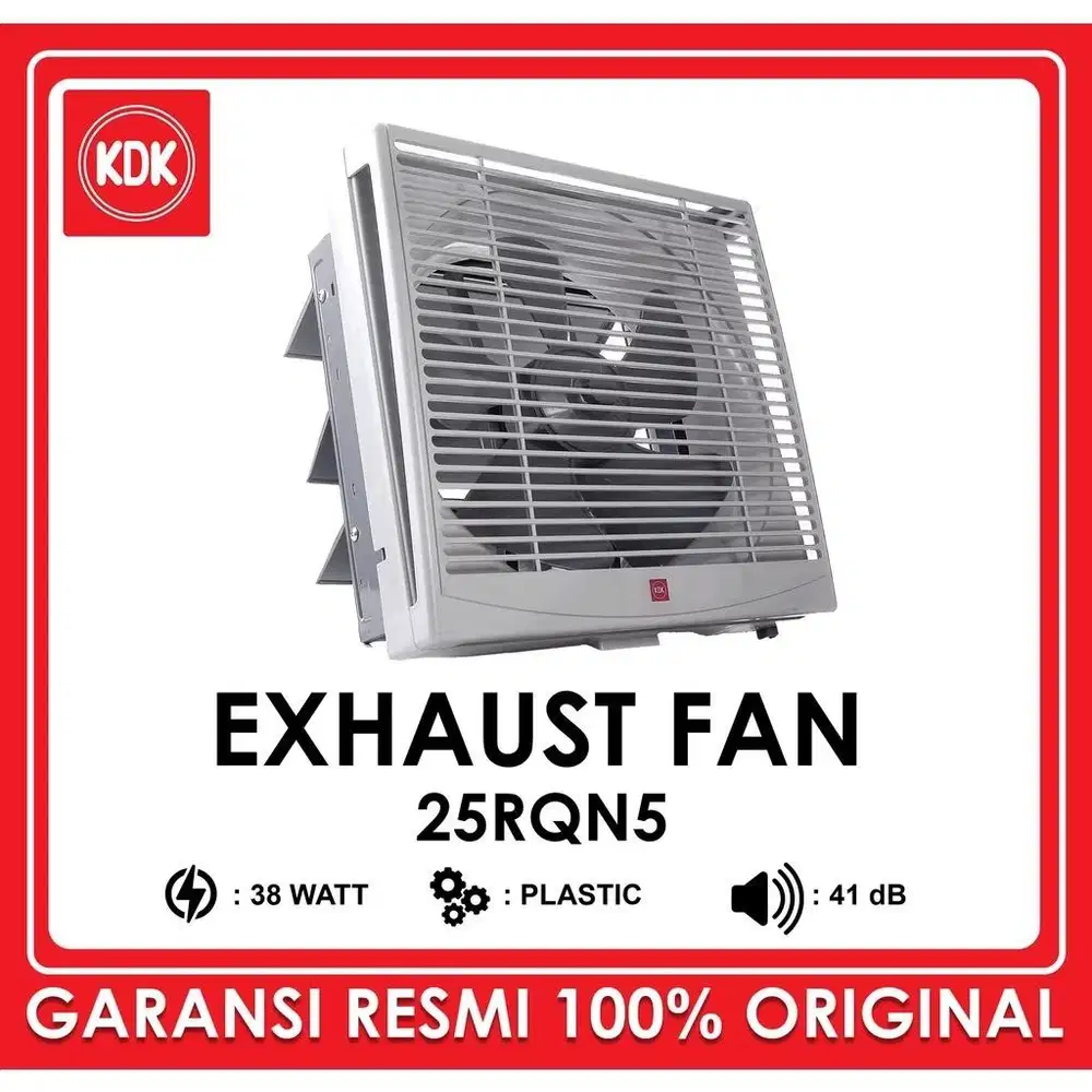 Exhaust Fan KDK Tembok Dinding/ Hexos 25RQN5