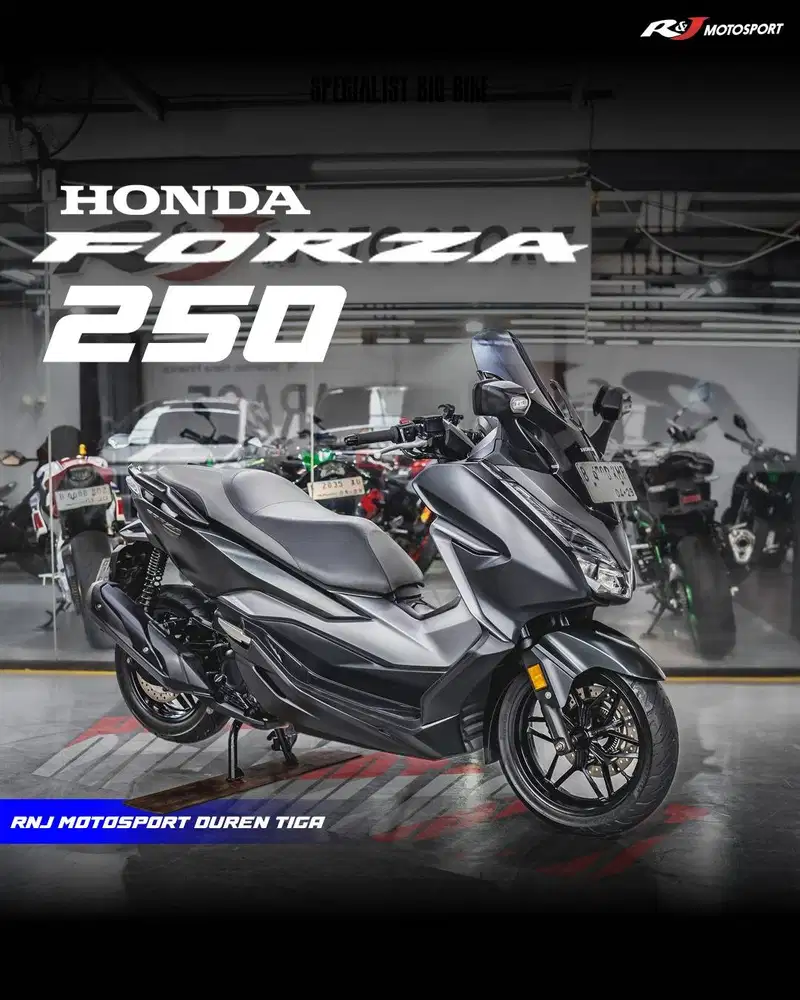 ‎Honda Forza 250 cc Km 35.000an Warna Hitam Abu