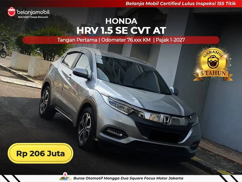 [ GARANSI 5TH ] Honda HRV HR-V HR V 1.5 SE CVT AT 2020 2021