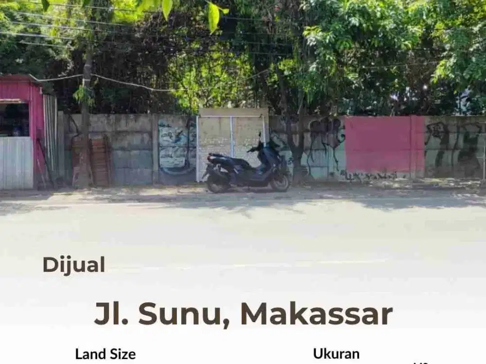jl Sunu poros jalan 14x28 mtr