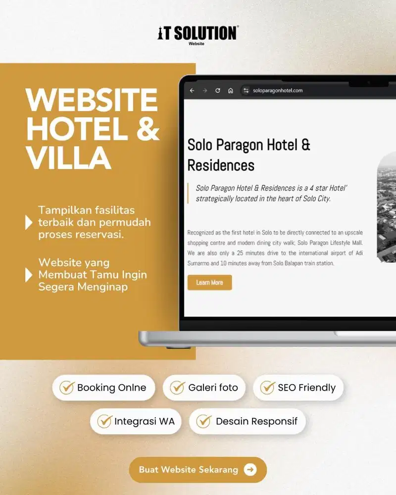 Pembuatan Website Villa dan Homestay dengan Booking Engine Profesional