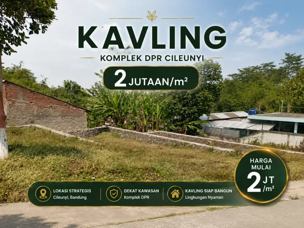 Tanah Cileunyi Dekat Dpr City & Jalan Raya Cileunyi