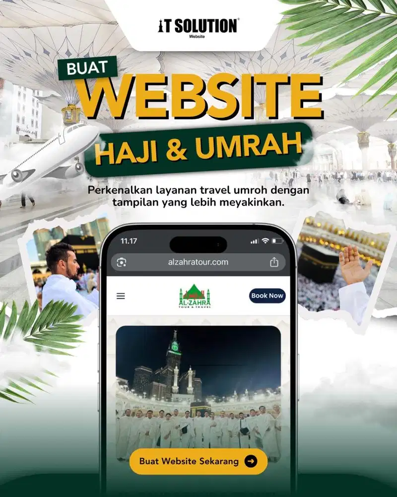 Pembuatan Website Travel Haji dan Umroh Profesional