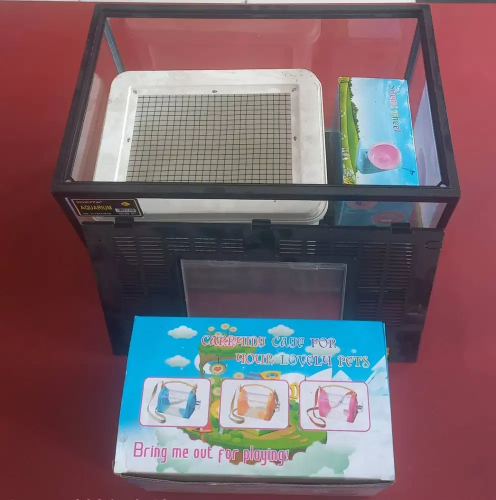 Aquarium O8I3 IO755OOO,Mainan,Box,Tas Bawa Hamster,murah,bagus,NET.