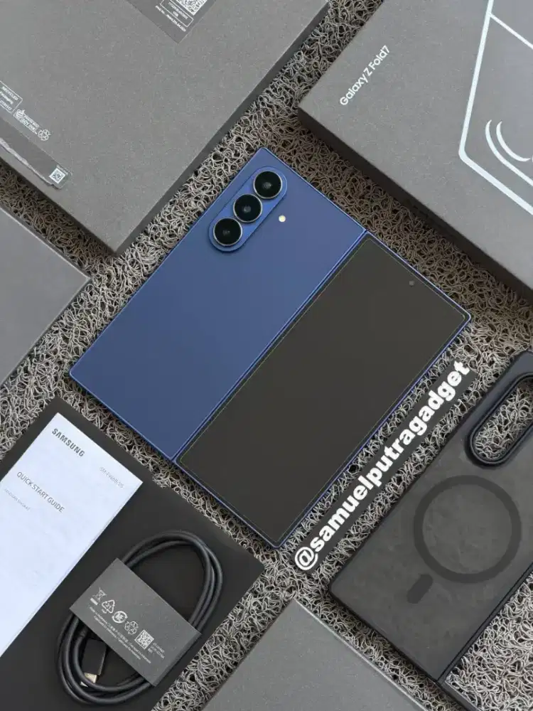 Samsung Galaxy Z Fold 7 Blue 256gb Fullset resmi garansi