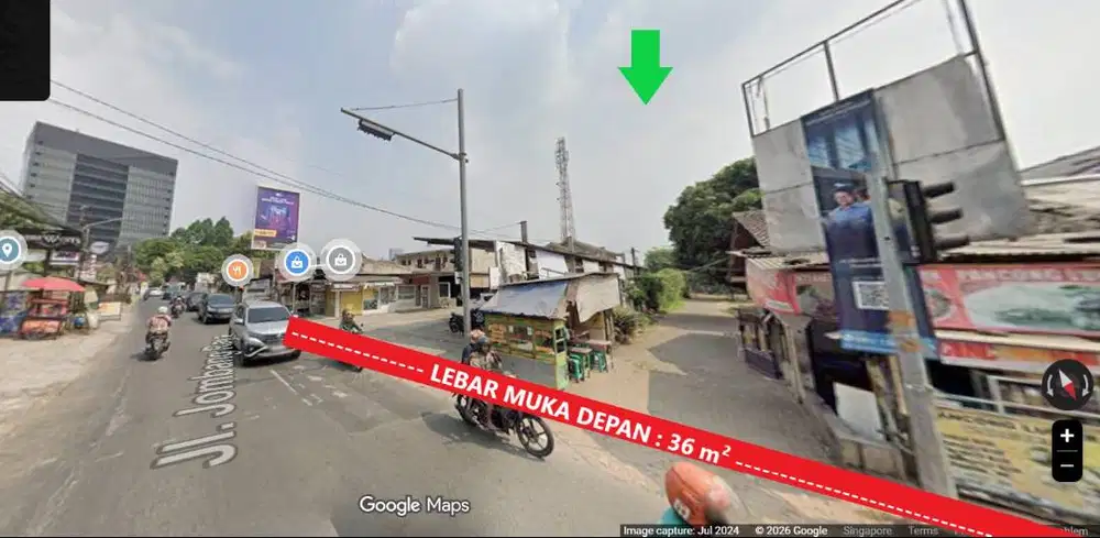 TANAH STRATEGIS AKSES UTAMA JOMBANG RAYA BINTARO PONDOK AREN