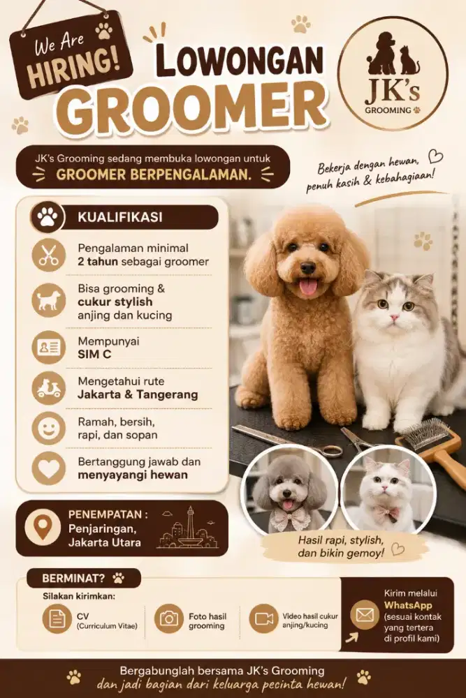 LOWONGAN GROMER