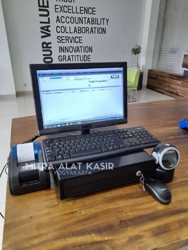 Paket KOMPUTER KASIR TOKO & MINIMARKET, GRATIS TRANING
