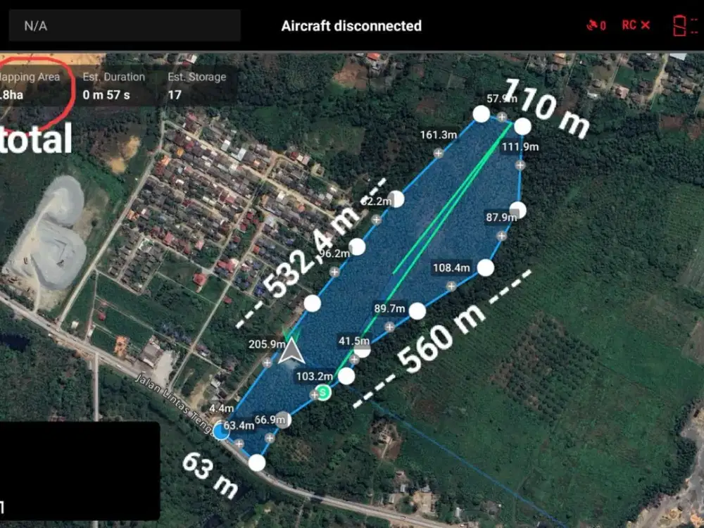 DIJUAL LAHAN 4,36 HEKTARE JALAN LINTAS TENGAH INDRALAYA OGAN ILIR