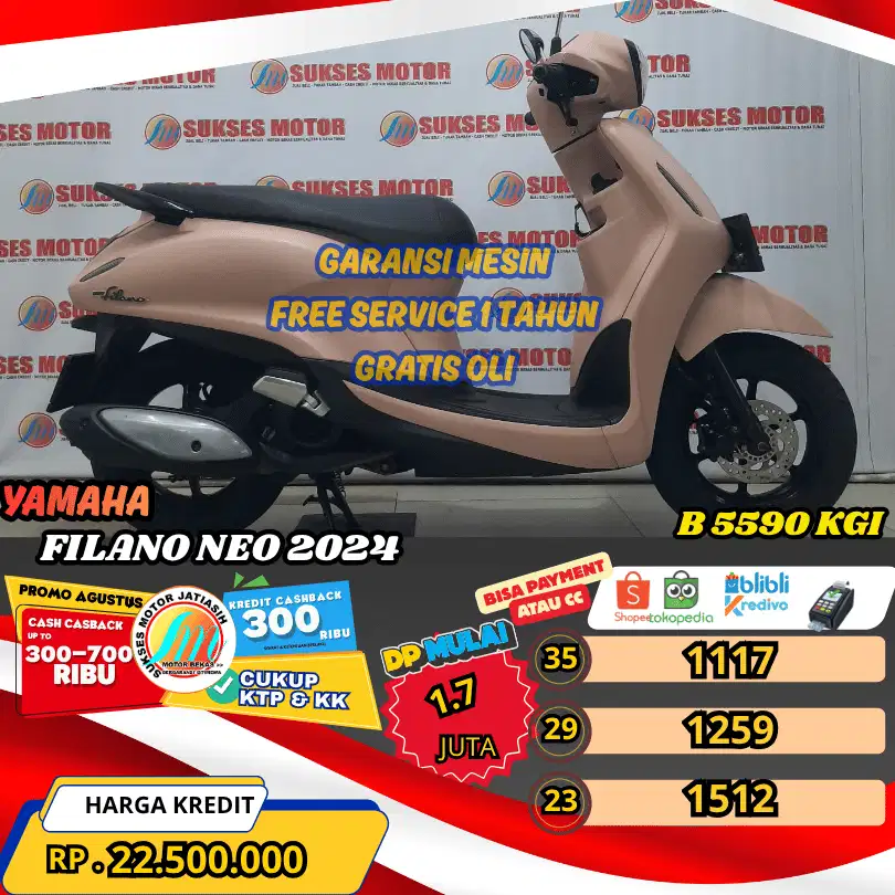 GRANDFILANO NEO 2024 BEKASI PAYMENT SPYLATER KREDIVO &CC (SUKSESMOTOR)