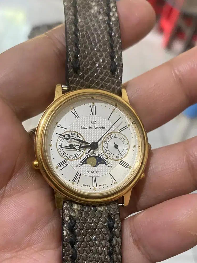 Jam tangan Swiss Charles Perrin original