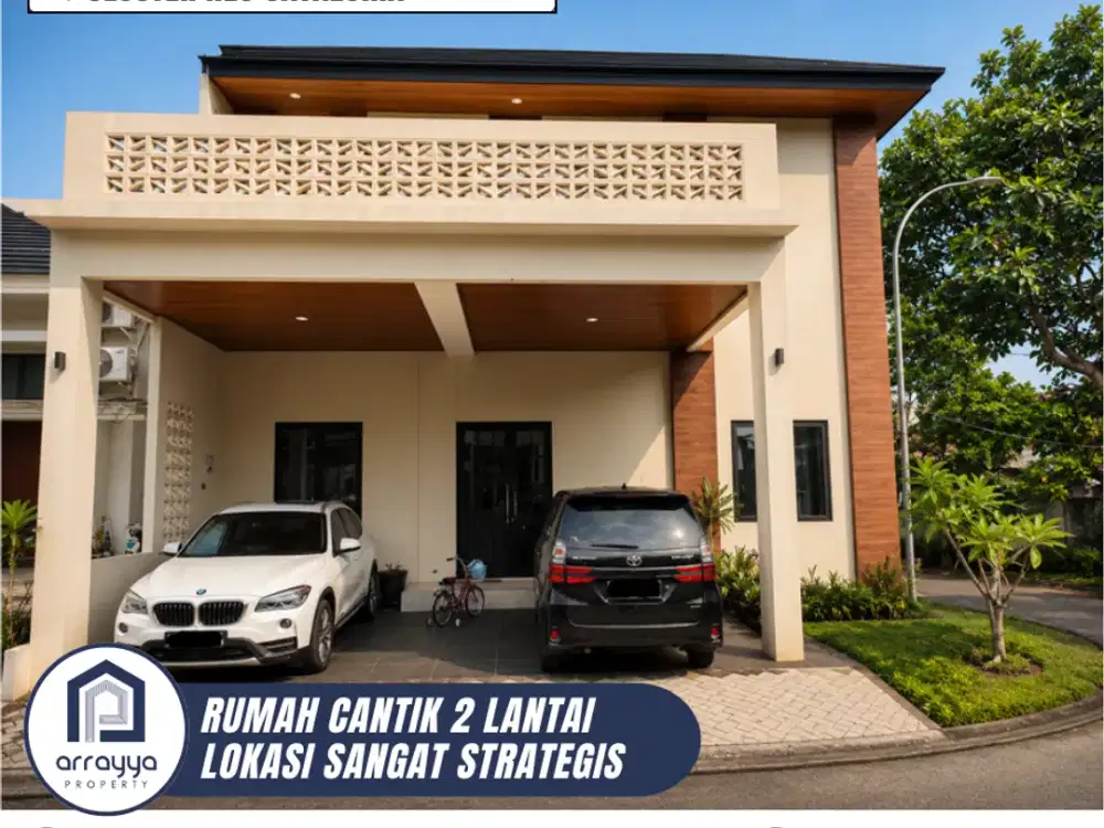 DIJUAL RUMAH CANTIK 2 LANTAI LINGKUNGAN ASRI SIAP HUNI DI NEO CATALONIA BSD (ENB379)