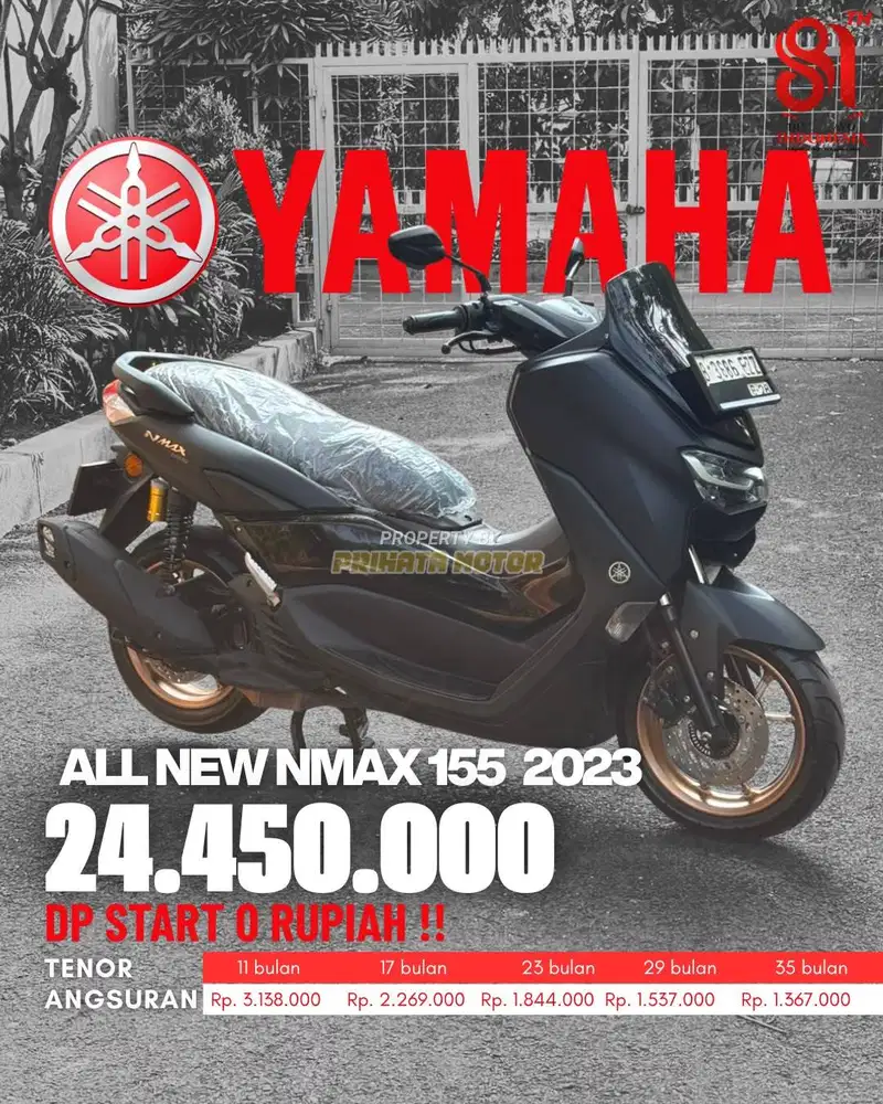 CREDIT DP MULAI 0 RUPIAH !!! YAMAHA ALL NEW NMAX 155 VVA 2023