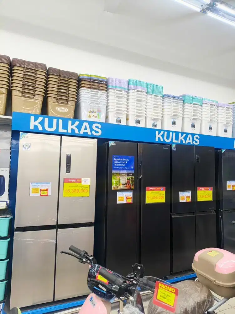 KREDIT KULKAS 4 PINTU BISA , SYARAT HANYA KTP