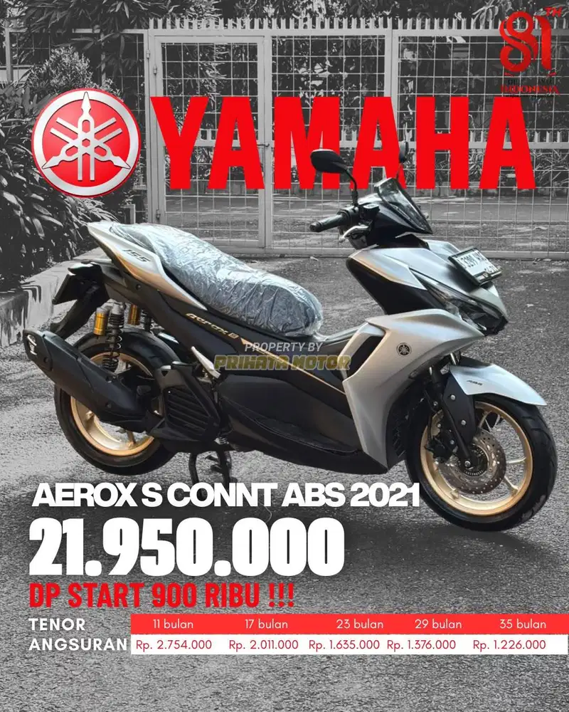 CREDIT DP MULAI 900 RIBU !!! YAMAHA ALL NEW AEROX S CONNECTED ABS 2021