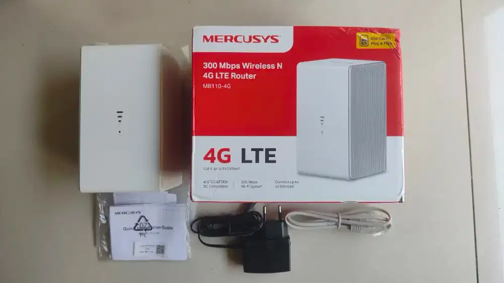 Modem Wifi Router Mercusys MB110-4G All Operator 300Mbps Portable Wifi