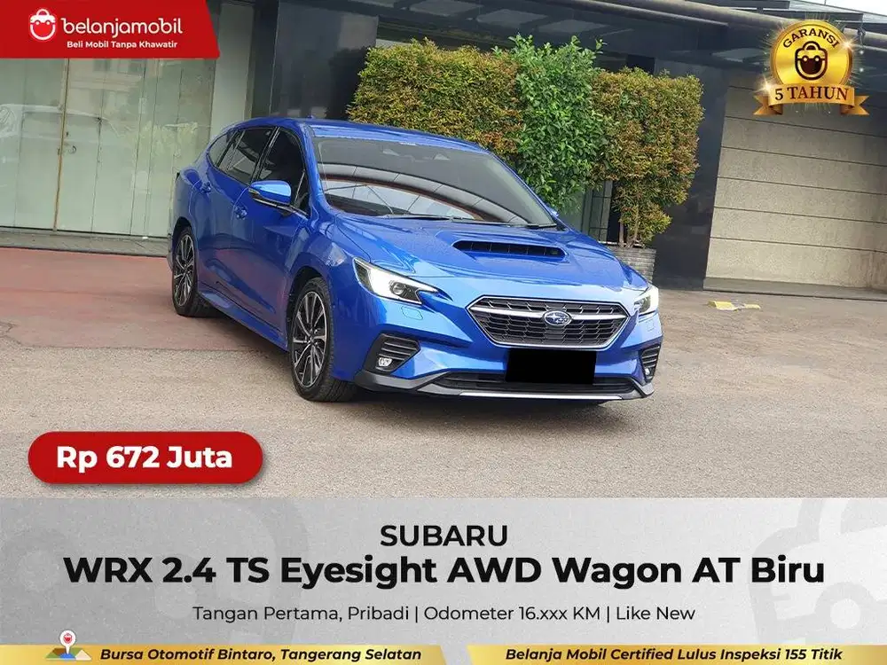 [LOW KM 16RB] Subaru WRX 2.4 TS Eyesight AWD Wagon Facelift 2023/2024